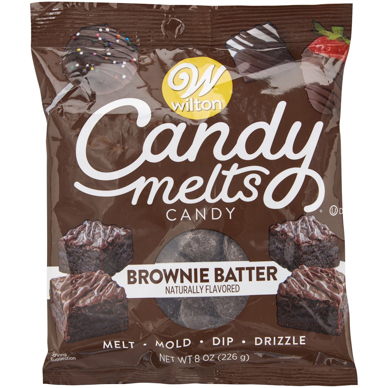 Wilton Flavored Candy Melts 8oz-Brownie Batter